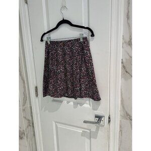 Wallflower Women’s Purple Pink Floral Mini Skirt  Soft Material Size Medium